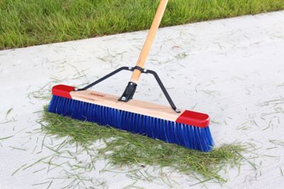 Image showing  24 in. Best-in-Class Assembled Outdoor Rough Surface Push Broom with Steel Brace