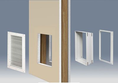 Image showing 5 th High Tech Pet Complete Pet Door Kit with Wall Tunnel, Small