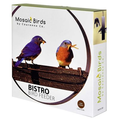 Image showing 6 th Mosaic Birds Bistro Hanging Bird Feeder, Orange
