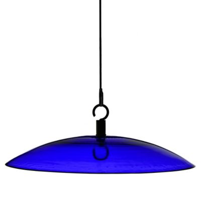 Mosaic Birds Bird Feeder Glass Weather Dome, 15 in., Blue