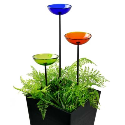 Image showing  Poppy Stake Bird Feeder, 4.7 oz. Capacity, Lime