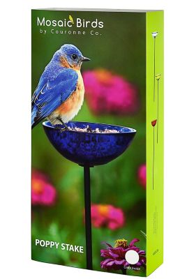 Image showing  Poppy Stake Bird Feeder, 4.7 oz. Capacity, Lime