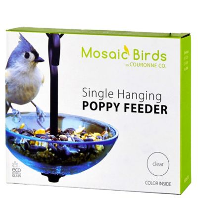Image showing  Single Hanging Poppy Bird Feeder, 4.7 oz. Capacity, Clear