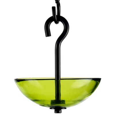 Mosaic Birds Single Hanging Poppy Bird Feeder, 4.7 oz. Capacity, Lime