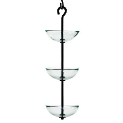 Mosaic Birds Triple Hanging Poppy Bird Feeder, Clear