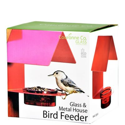 Image showing  Cottage Bird Feeder, Red