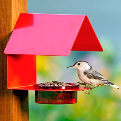 Image showing  Cottage Bird Feeder, Red