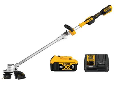 DeWALT 14 in. Cordless 20V MAX Brushless String Trimmer Kit, (1) 5Ah Battery and Charger Included