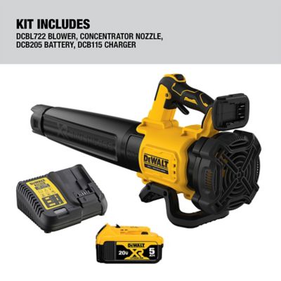 Image showing  125 MPH/450 CFM 20V Max Cordless Handheld Leaf Blower, Battery and Charger Included