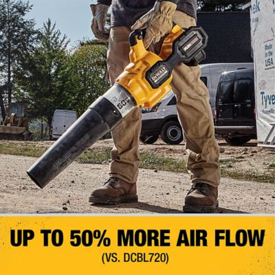Image showing  FlexVolt 125 MPH/600 CFM 60V MAX Cordless Handheld Leaf Blower, Battery and Charger Included