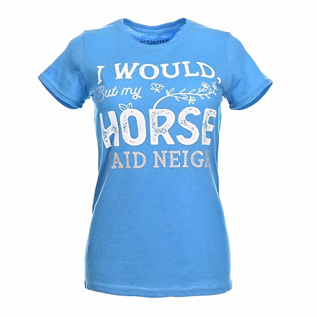 Farm Fed Clothing Women's Short-Sleeve Horse Said Neigh T-Shirt