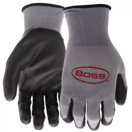 Boss Men's PU Coated Work Gloves Large 10-Pack Work Gloves