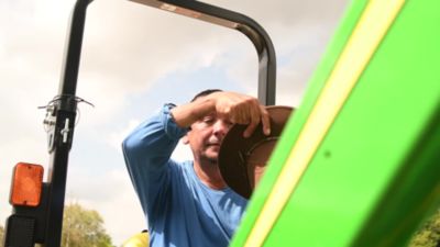 Image showing  45 in. x 50 in. Universal Tractor Canopy, Gray, Fits All Major Brand ROPS