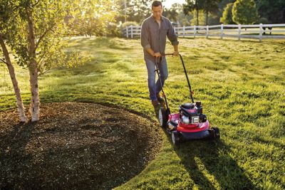 Image showing  21 in. 140cc Gas-Powered 2-in-1 High-Wheel Push Lawn Mower