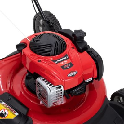 Image showing 8 th Troy-Bilt 21 in. 140cc Gas-Powered 2-in-1 High-Wheel Push Lawn Mower