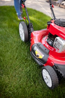 Image showing 11 th Troy-Bilt 21 in. 140cc Gas-Powered 2-in-1 High-Wheel Push Lawn Mower