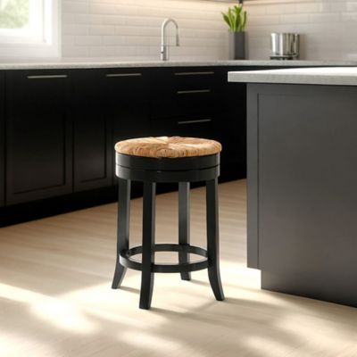Image showing  Sonesta Swivel Rush Seat Stool, 24 in.