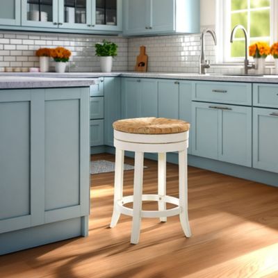 Image showing  Sonesta Swivel Rush Seat Stool, 24 in.