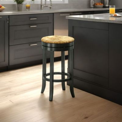 Image showing  Sonesta Swivel Rush Seat Stool, 30 in.