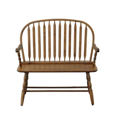 Image showing  Westminster Windsor Bench, 40 in. x 15.25 in. x 18.5 in., American Oak