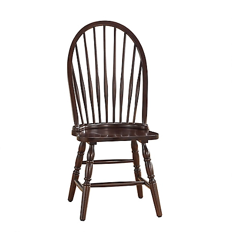 Carolina Chair & Table Winston Windsor Dining Chair, Espresso