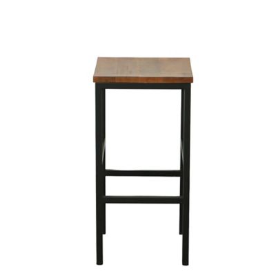 Image showing  Lena Bar Stool, 30 in., Chestnut/Black