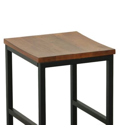 Image showing  Lena Bar Stool, 30 in., Chestnut/Black