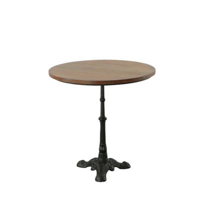 Image showing 1 th Carolina Chair & Table Rectangular Talia Bistro Table, 30 in., Chestnut/Black