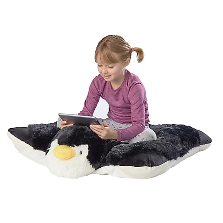 Pillow Pets Jumbo Signature Playful Penguin Pillow Toy, 30 in.