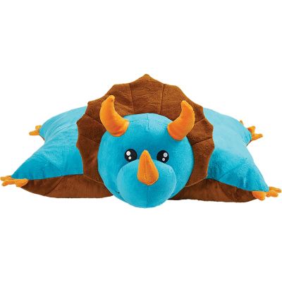 Image showing  Large Dinosaur Pillow Toy, Blue