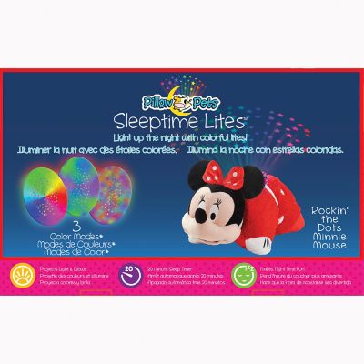 Image showing  Disney Rockin' the Dots Minnie Mouse Sleeptime Lites Pillow Toy