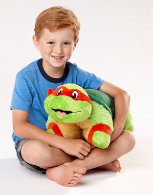 Image showing  Large Teenage Mutant Ninja Turtles Raphael Pillow Toy, Red, 16 in.
