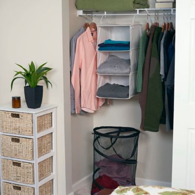 Image showing  3-Shelf Canvas Sweater Organizer, 24 in. x 12 in. x 12 in.