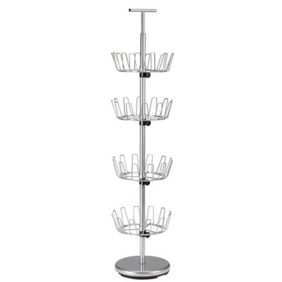 Household Essentials 4-Tier Revolving Shoe Tree, 52.75 in. x 12 in. x 12 in.