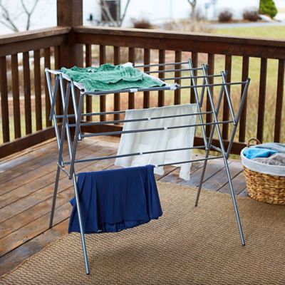 Image showing  Expandable Clothes Drying Rack, Silver