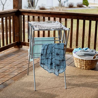 Image showing  Expandable Clothes Drying Rack, Silver