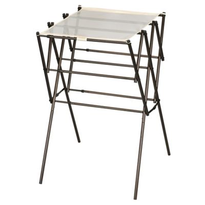 Household Essentials Expandable Clothes Drying Rack, Antique Bronze