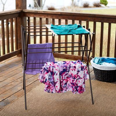 Image showing  Expandable Clothes Drying Rack, Antique Bronze