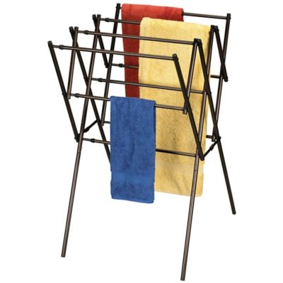 Image showing  Expandable Clothes Drying Rack, Antique Bronze