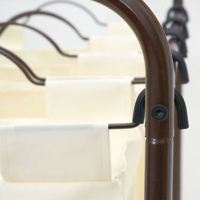 Image showing 6 th Household Essentials Rolling Quad Laundry Sorter