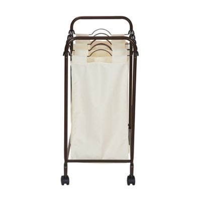 Image showing 9 th Household Essentials Rolling Quad Laundry Sorter