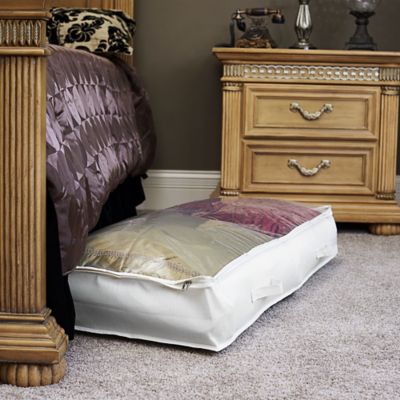 Image showing  Canvas Under-the-Bed Storage Bag, 6 in. x 41 in. x 18 in.