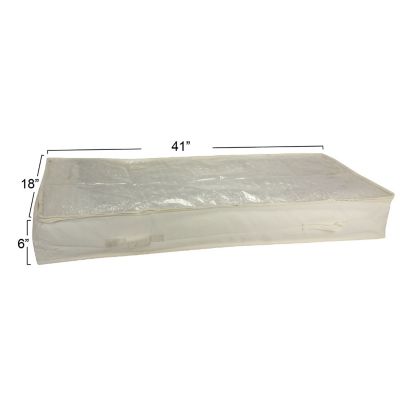 Image showing  Canvas Under-the-Bed Storage Bag, 6 in. x 41 in. x 18 in.