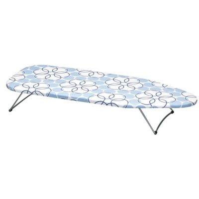 Household Essentials Tabletop Ironing Board with Stainless Top, Silver