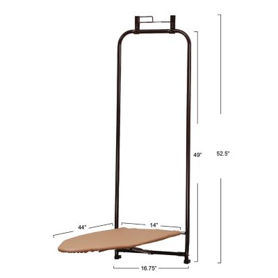 Image showing  Over-the-Door Steel-Top Ironing Board