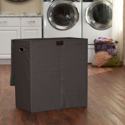 Image showing  Collapsible Double Laundry Sorter, Black