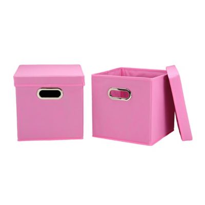 Household Essentials Storage Cubes, 2 pc., Pink