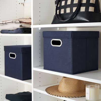 Image showing  Navy Storage Cubes, 11 in. x 11.4 in. x 11.4 in., 2 pc.