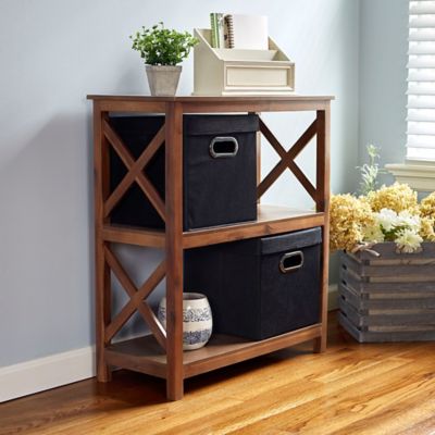 Image showing  Black Storage Cubes, 11 in. x 11.4 in. x 11.4 in., 2 pc.