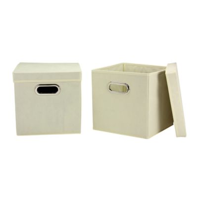 Household Essentials Storage Cubes, 2 pc., Natural